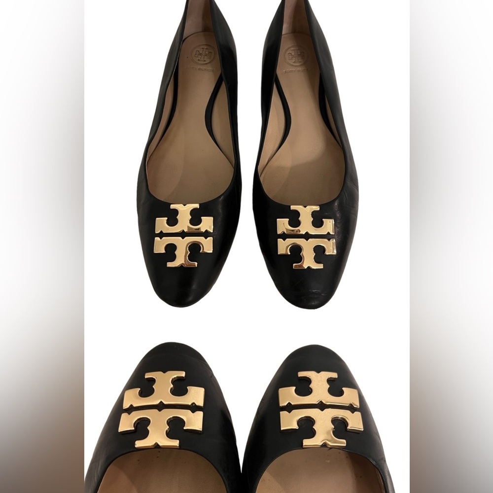 EUC TORY BURCH RALEIGH BALLET FLATS IN BLACK